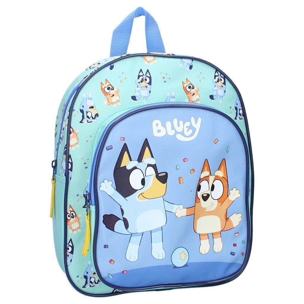Bluey Rugzak met Voorvak - Bluey en Bingo - 30 cm, Bijoux, Sacs & Beauté, Sacs | Sacs à dos, Neuf, Autres marques, 25 à 40 cm