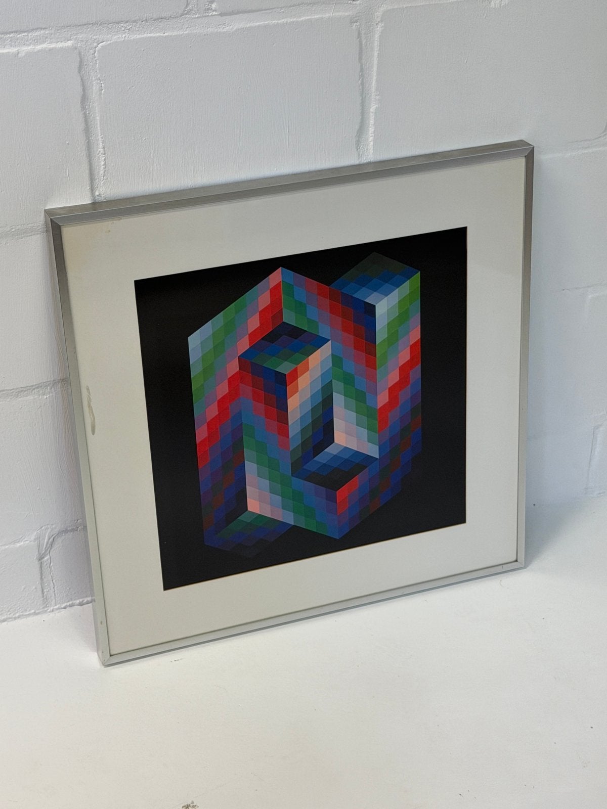 Victor Vasarely Vaar lithografie, Antiek en Kunst, Kunst | Litho's en Zeefdrukken, Abstract, Ingelijst, Ophalen of Verzenden, Lithografie