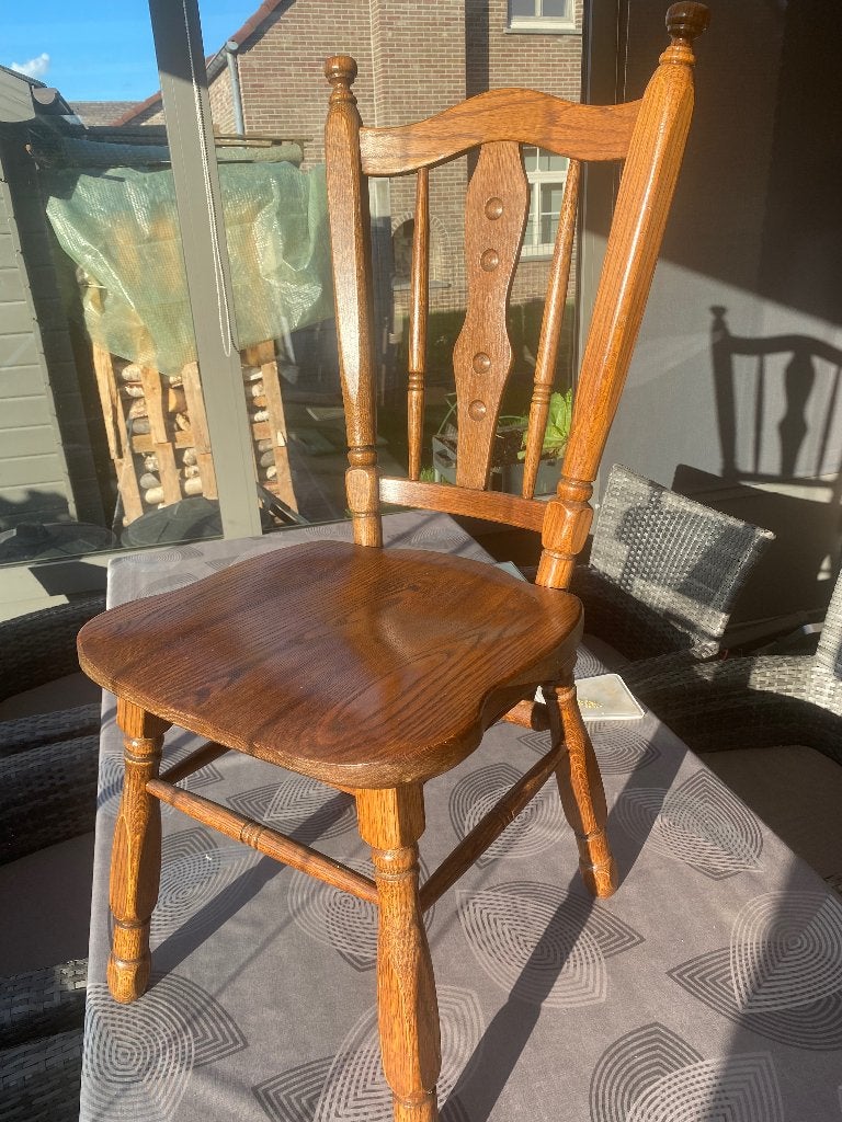 Stoelen, Huis en Inrichting, Stoelen, Ophalen, Gebruikt, Bruin, Vier