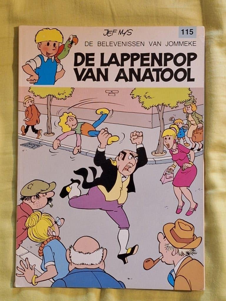 Jommeke 115: de lappenpop van Anatool, Eén stripboek, Ophalen of Verzenden, Zo goed als nieuw