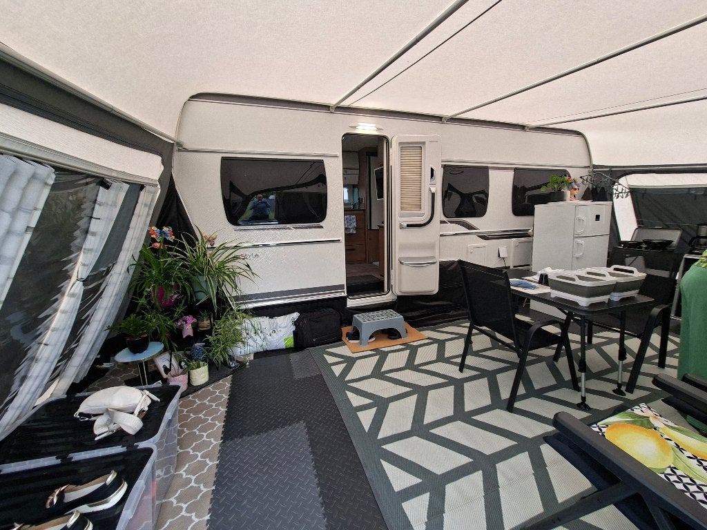Unico Rimini voortent voor caravan., Ophalen, Zo goed als nieuw, Ten Cate All Season 240g/m2, Unico Ventura