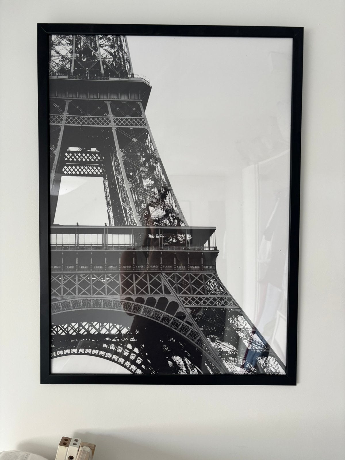 Zwart-wit poster/ kader Eiffeltoren, Ophalen of Verzenden, Foto