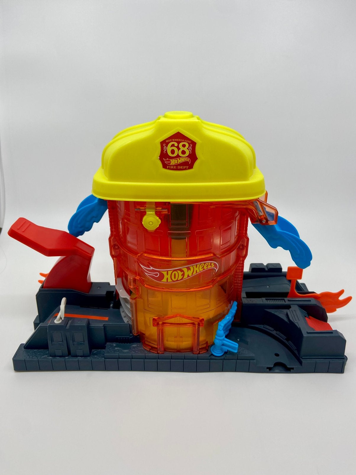 Caserne de secours Hot Wheels City Super Fire House #68, Enfants & Bébés, Enlèvement ou Envoi, Utilisé