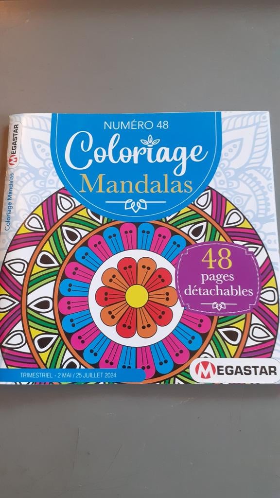 Livre 48 coloriages mandalas n48, Ophalen of Verzenden