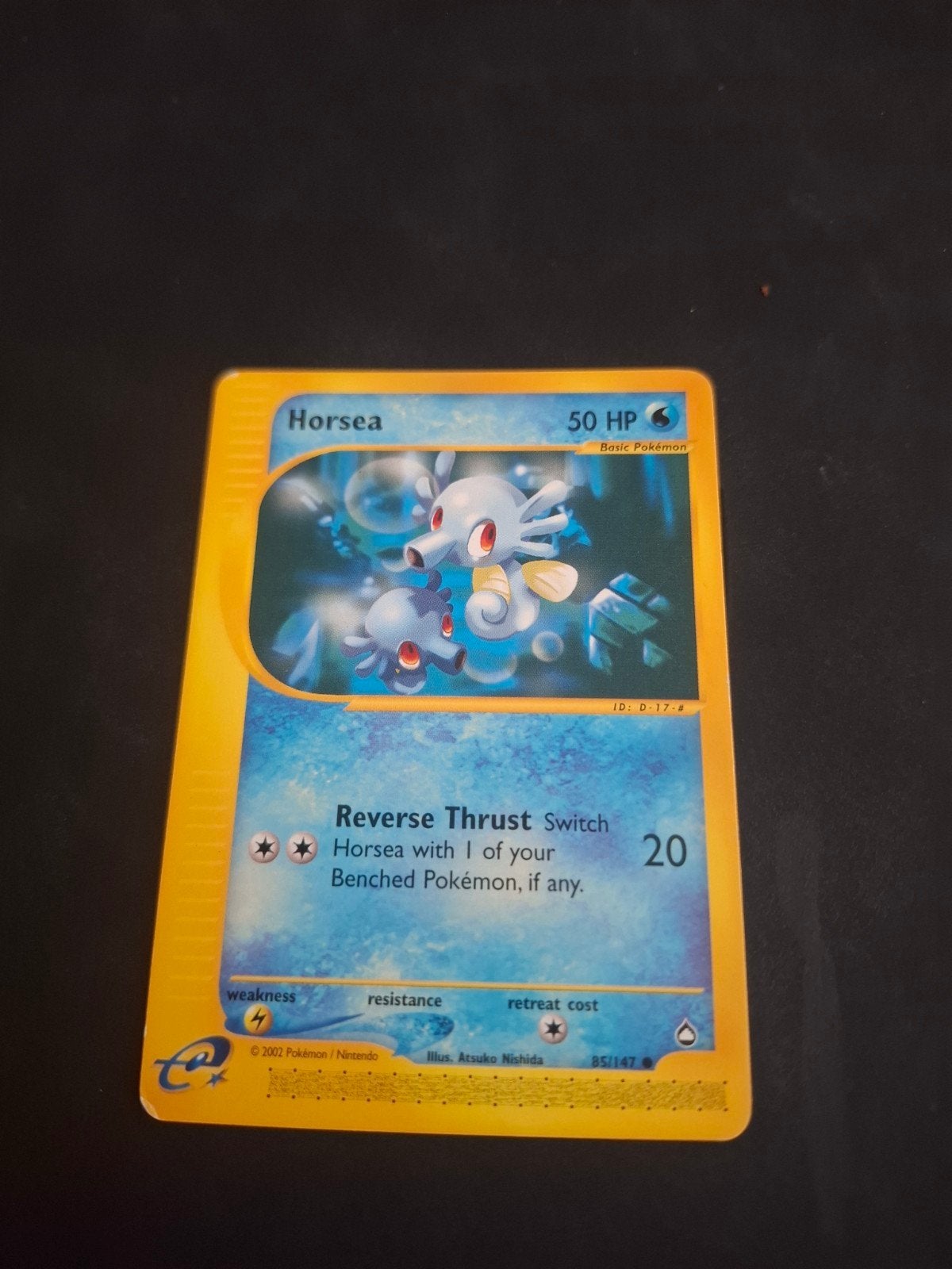 Carte Pokémon Horsea 85/147 - Set Aquapolis, Enlèvement ou Envoi