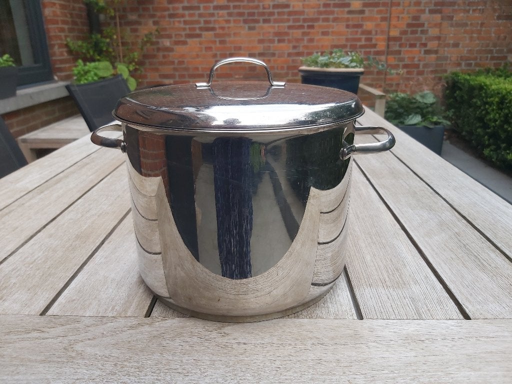 Inox kookpot Alva 7 liter, Ophalen, Inox, Gebruikt, Met deksel