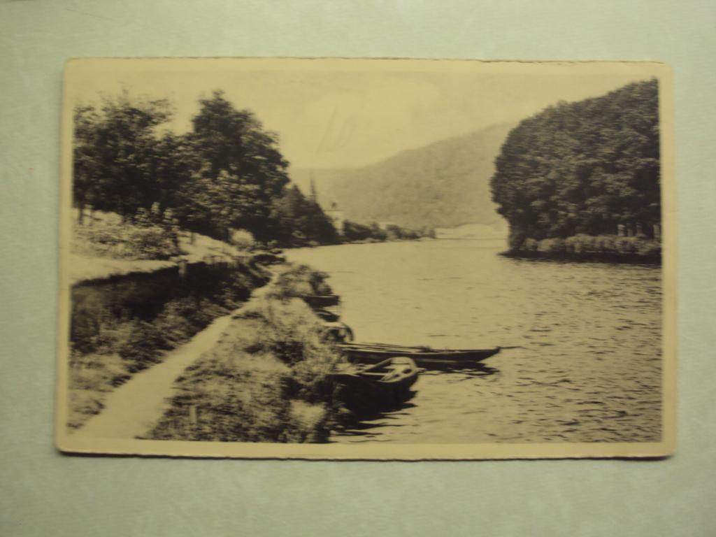 55647 - GODINNE S/MEUSE - LA MEUSE ET L'EGLISE - 2 FOTO'S, Envoi