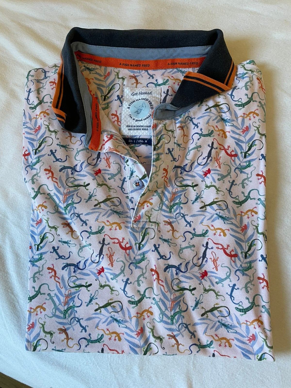 Kleurrijke trendy polo a fish named fred, Kleding | Heren, Polo's, Ophalen of Verzenden, Zo goed als nieuw