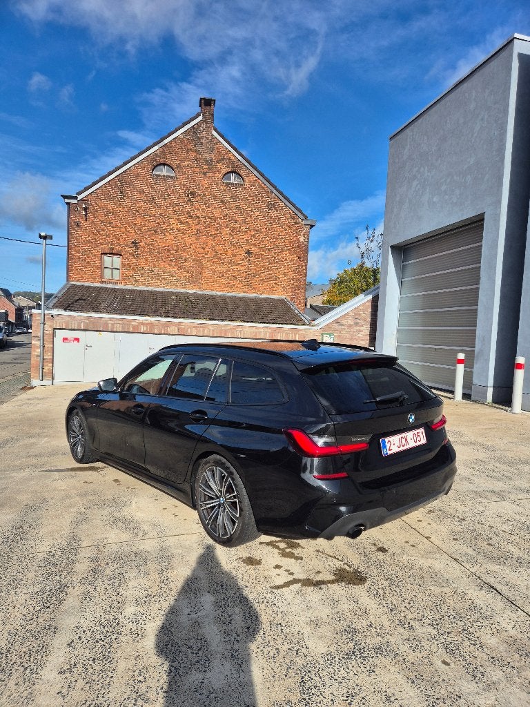 Bmw 318d automaat, Auto's, Achterwielaandrijving, Alcantara, Zwart, Dakrails