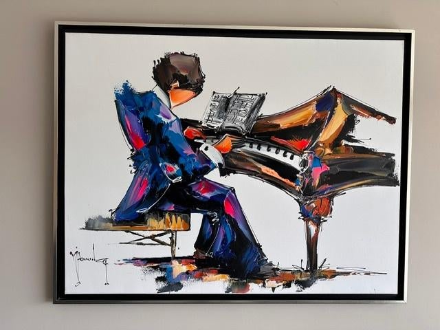 Christof Monnin 'Pianiste', Antiek en Kunst, Ophalen