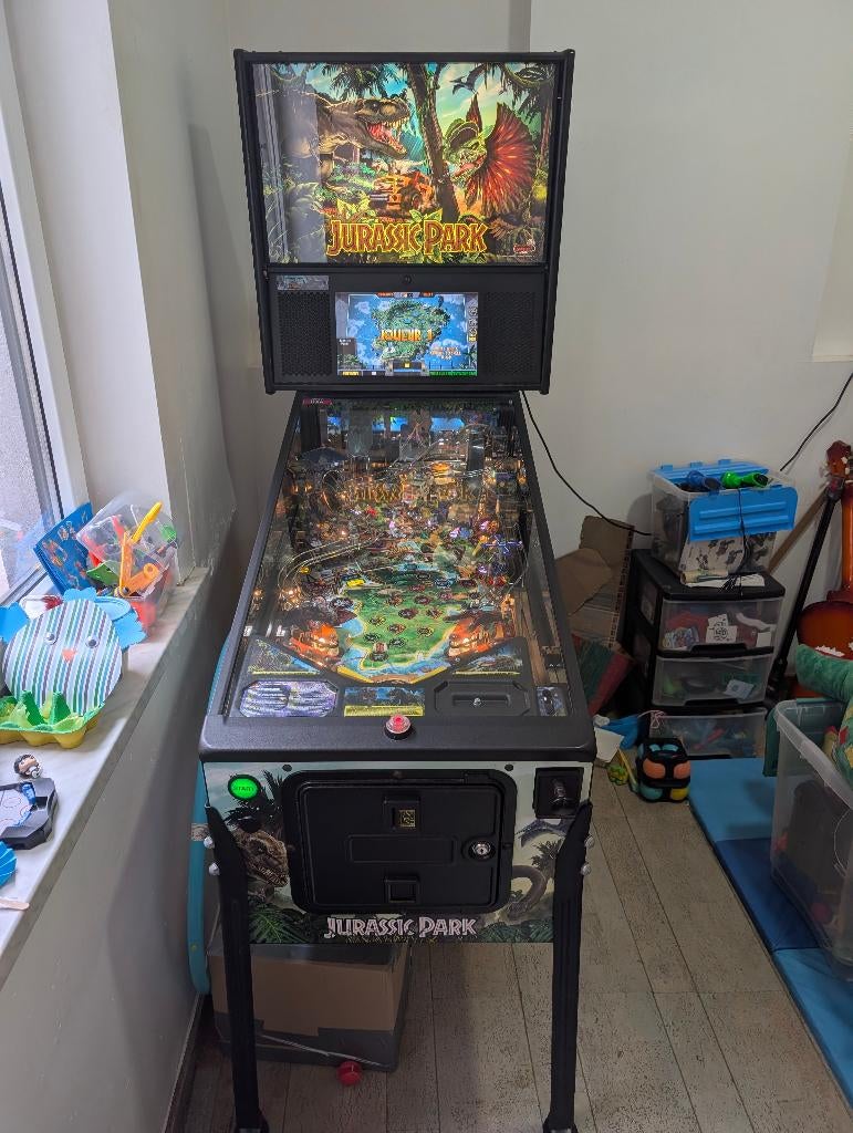 flipper jp pro edition stern jurrassic park, Enlèvement, Comme neuf, Flipper (jeu), Stern