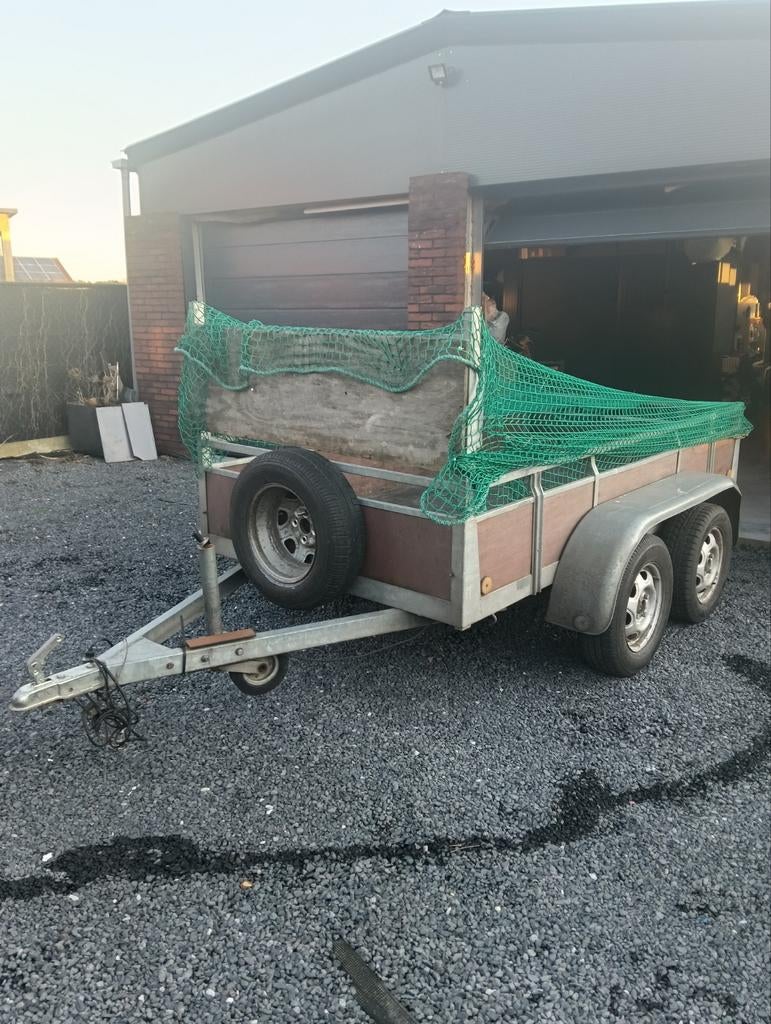 Te huur dubbel asser aanhanger of gesloten aanhanger, Autos : Divers, Remorques, Enlèvement