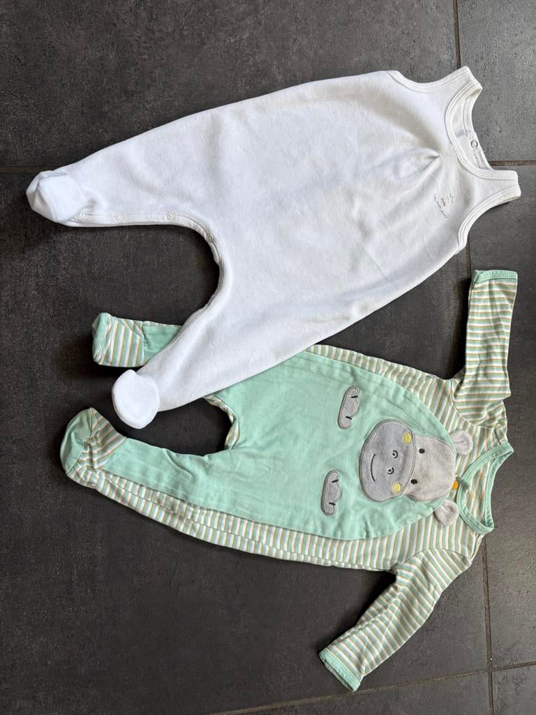 Lot pyjamas 3 mois 59 cm  mixte, Enlèvement, Utilisé