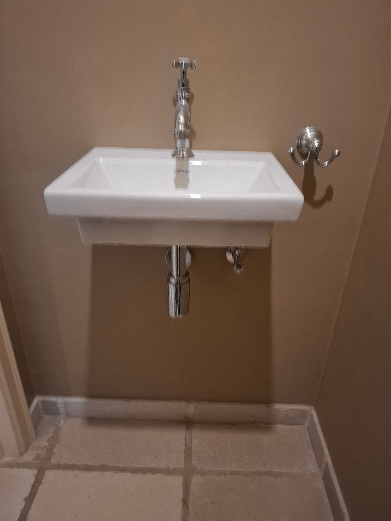 Handwasbakje toilet, Enlèvement, Utilisé, Chrome, Toilettes