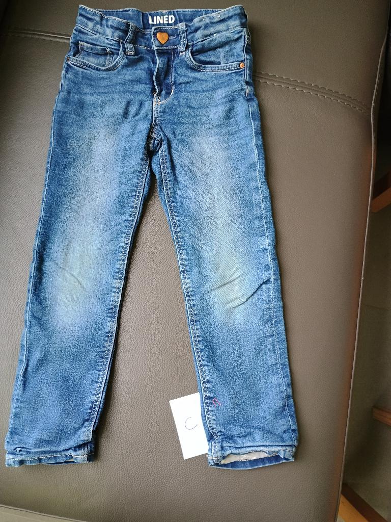 jeans "Lines H&M maat 116, Kinderen en Baby's, Kinderkleding | Maat 116, Gebruikt, Meisje, H&M, Ophalen