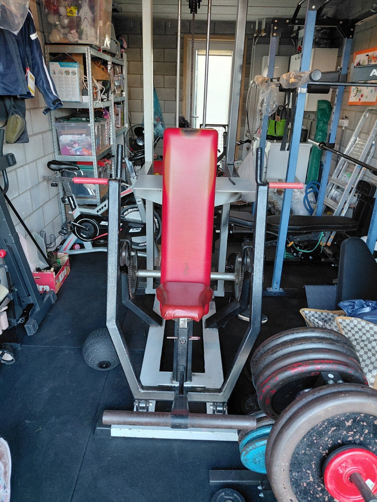 Chest press, Sports & Fitness, Utilisé, Pectoraux, Banc d'exercice