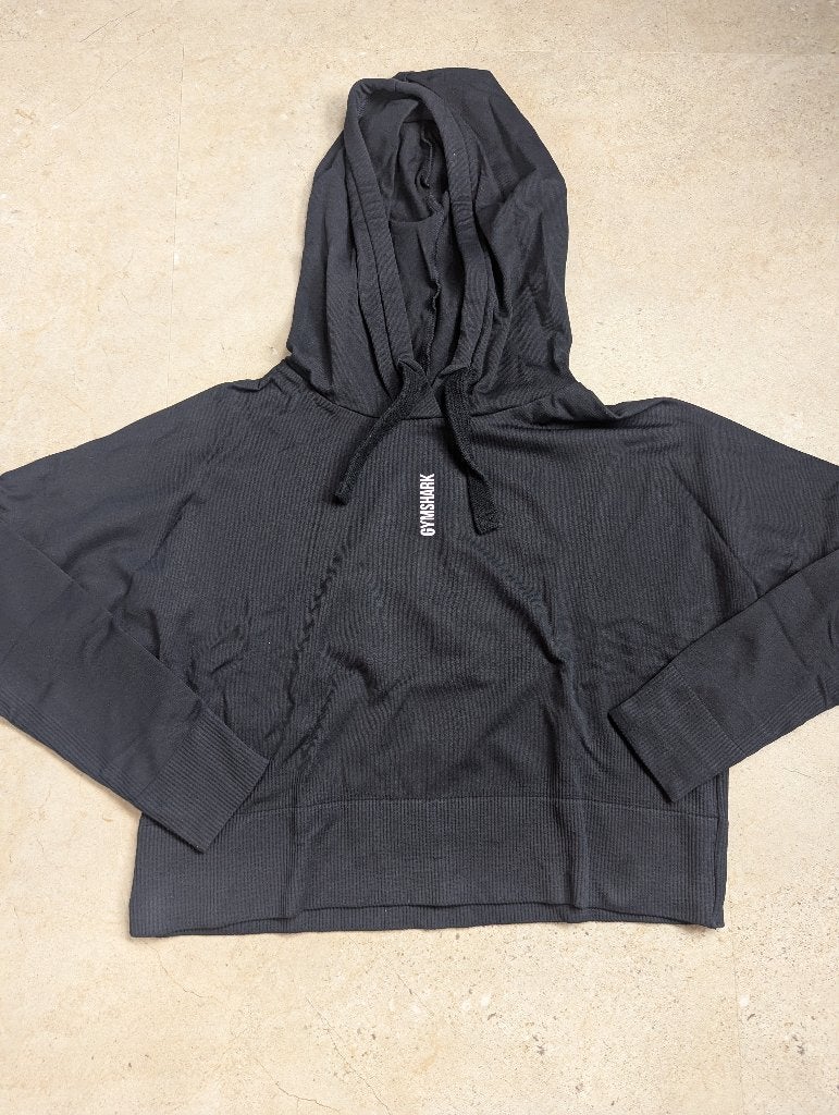 Gymshark zwarte trui, Kleding | Dames, Sportkleding, Verzenden, Zwart, Maat 34 (XS) of kleiner, Gymshark