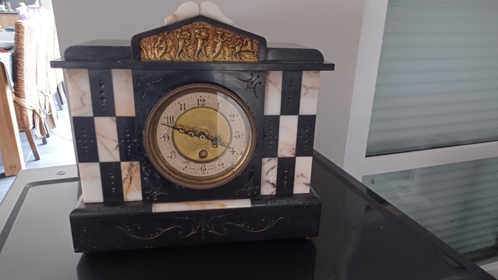 ART DECO mantelklok, Antiek en Kunst, Ophalen