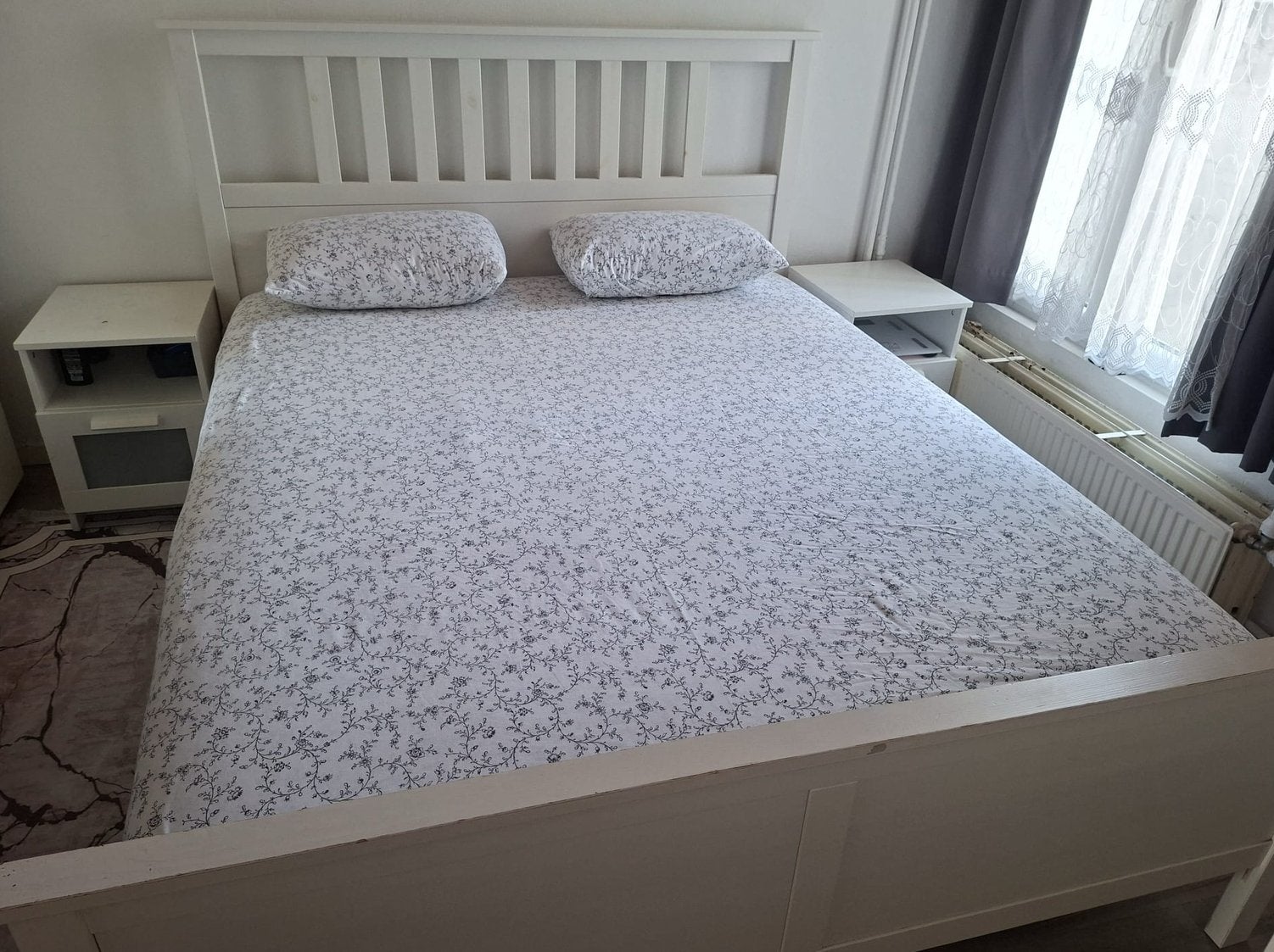 Tweepersoonsbed, Huis en Inrichting, Slaapkamer | Bedden, Ophalen, Gebruikt
