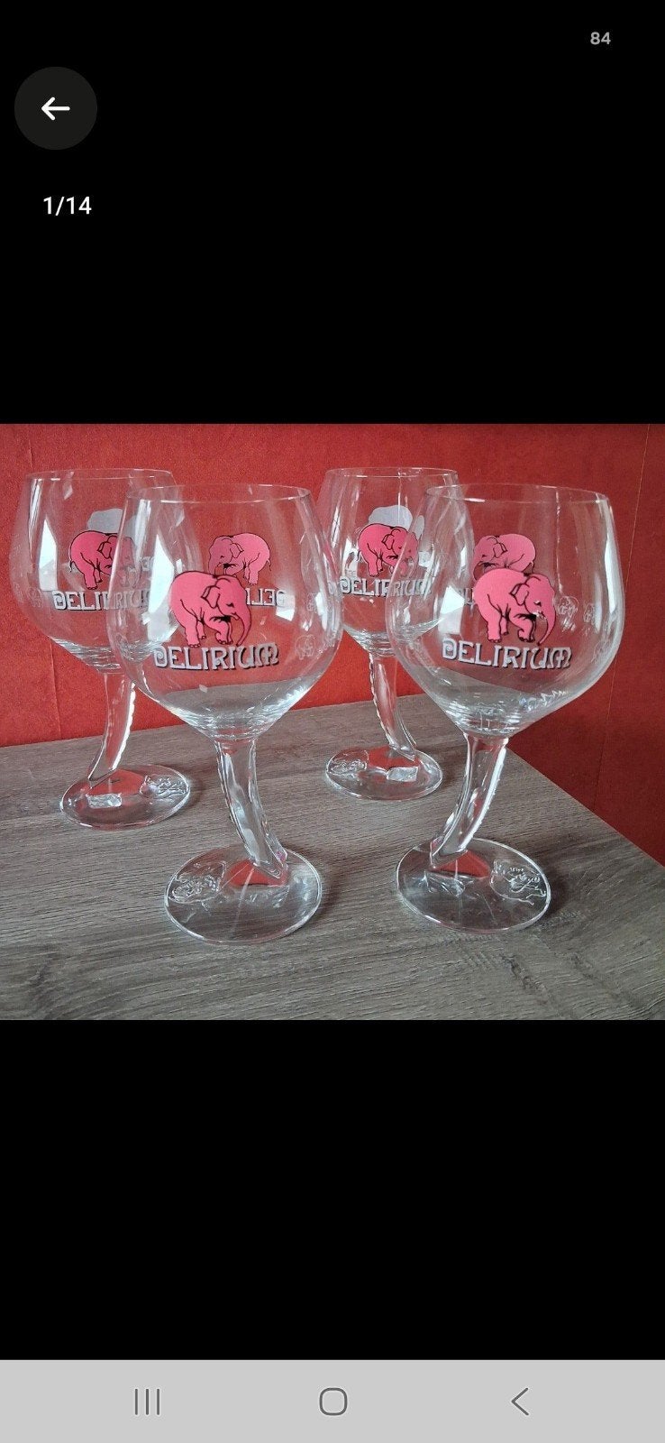 Te koop 4 glazen 2.5 €Stuk, Ophalen