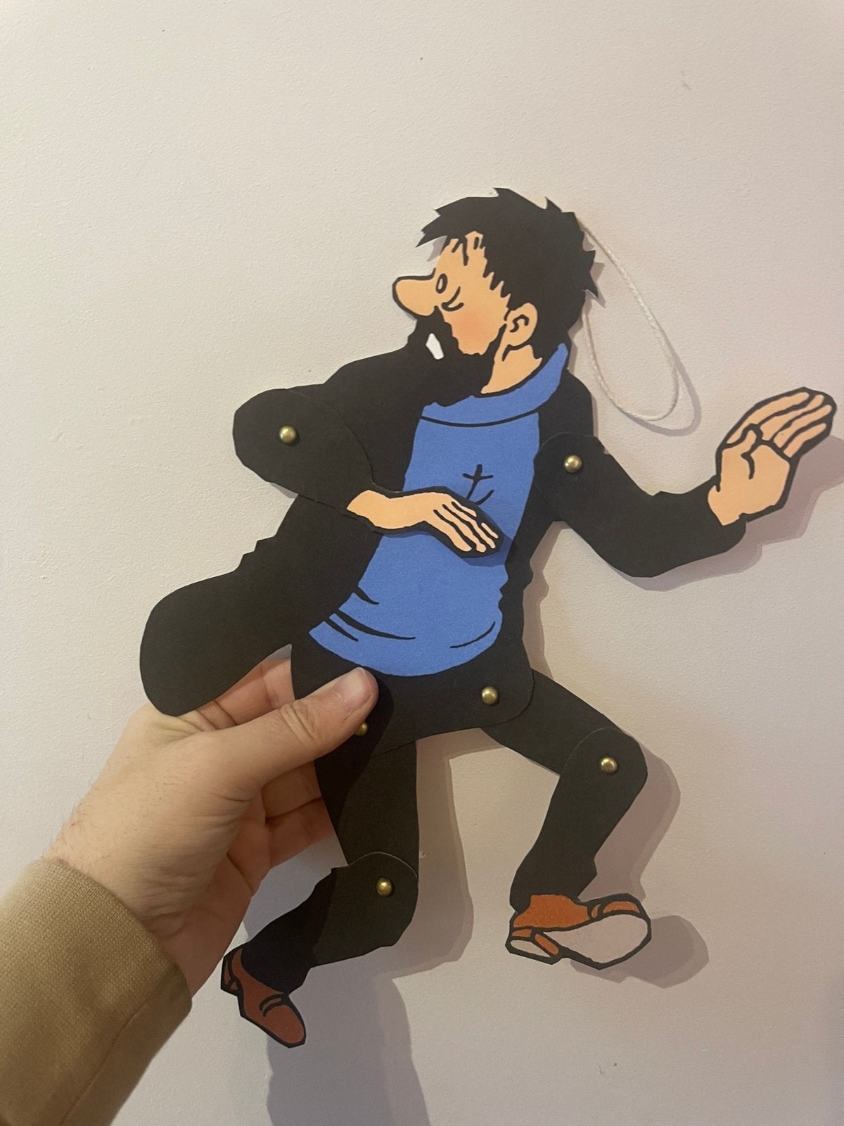 Tintin Tim RARE pantin articulé dHaddock habit traditionnel, Collections, Envoi, Tintin, Comme neuf, Autres types