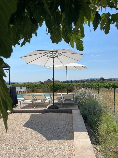 Vrijstaande woning 6p,privé zwembad,uitzicht wijngaard,rust, Provence en Côte d'Azur, Afwasmachine, Landelijk, Aan meer of rivier