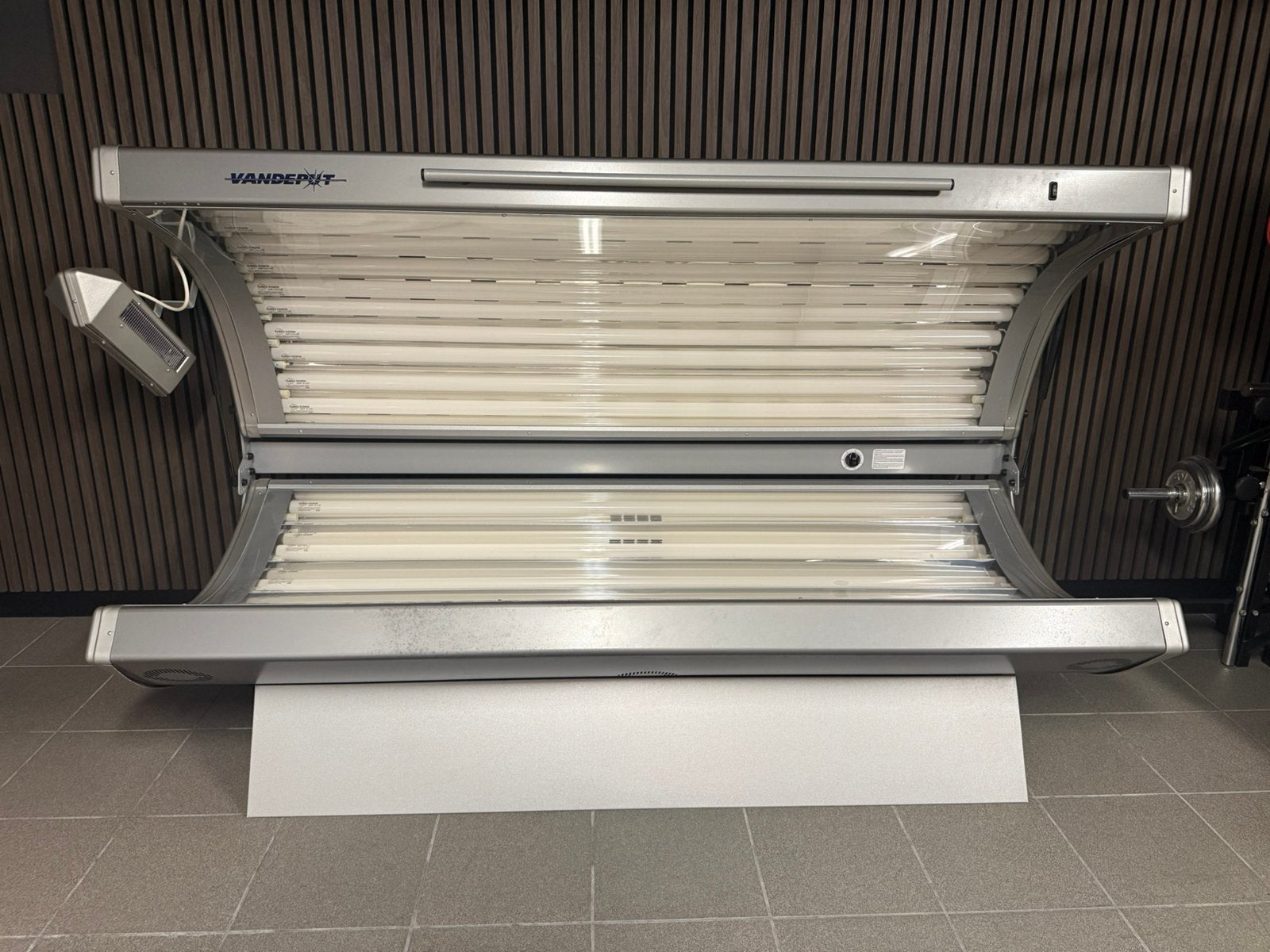 Lit de bronzage Turbo double + bronzant +refroi, Enlèvement, Comme neuf, Banc solaire double