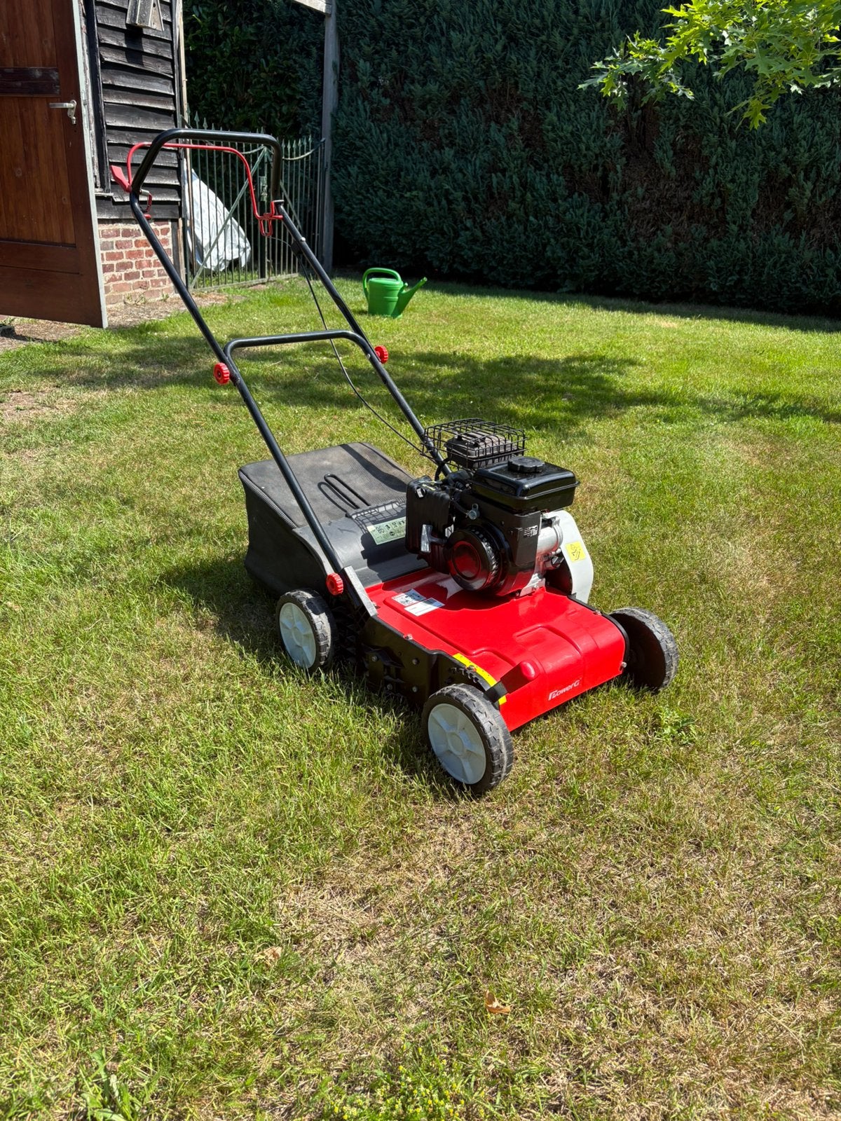 Verticuteermachine benzine zo goed als nieuw, Enlèvement, Comme neuf, Essence