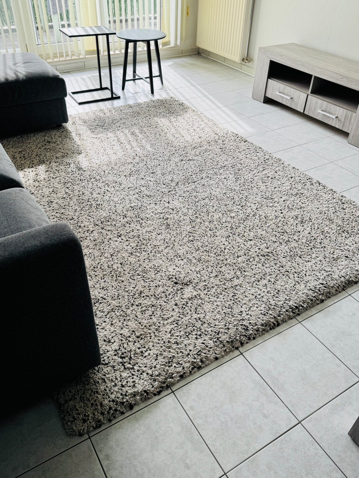 Tapijt, Huis en Inrichting, Ophalen, Zwart, Gebruikt, 200 cm of meer
