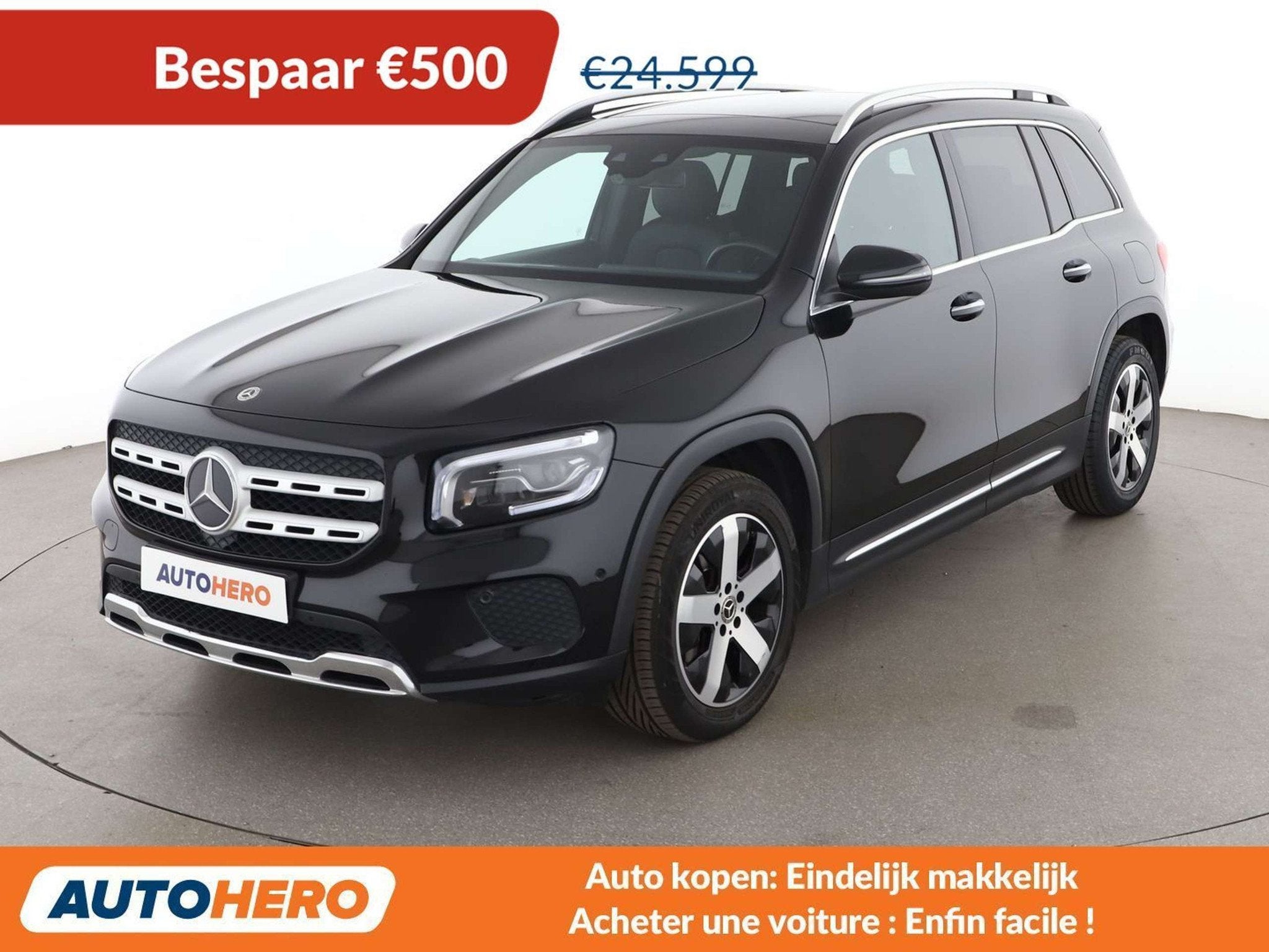 Mercedes-Benz GLB 180 GLB 180 Progressive (bj 2021), Auto's, Mercedes-Benz, 136 pk, Zwart, Leder, 159 g/km