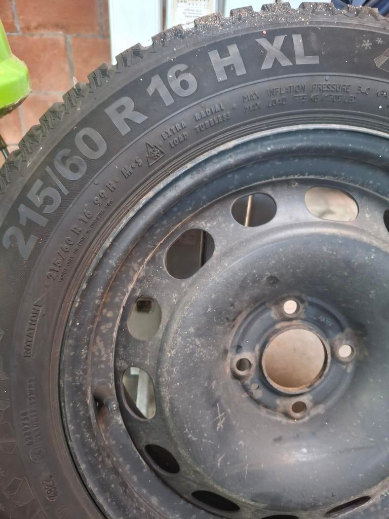 4 pneus avec jantes, Autos : Pièces & Accessoires, Pneus & Jantes, Enlèvement