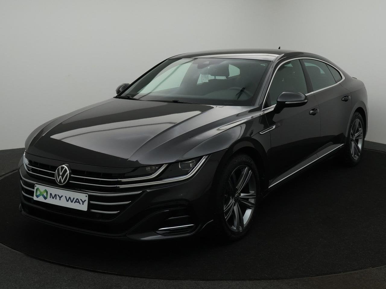 Volkswagen Arteon 2.0 TSI R-Line OPF DSG 190PK *CAMERA*ZETEL, Auto's, Automaat, Arteon, Adaptive Cruise Control, Zilver of Grijs