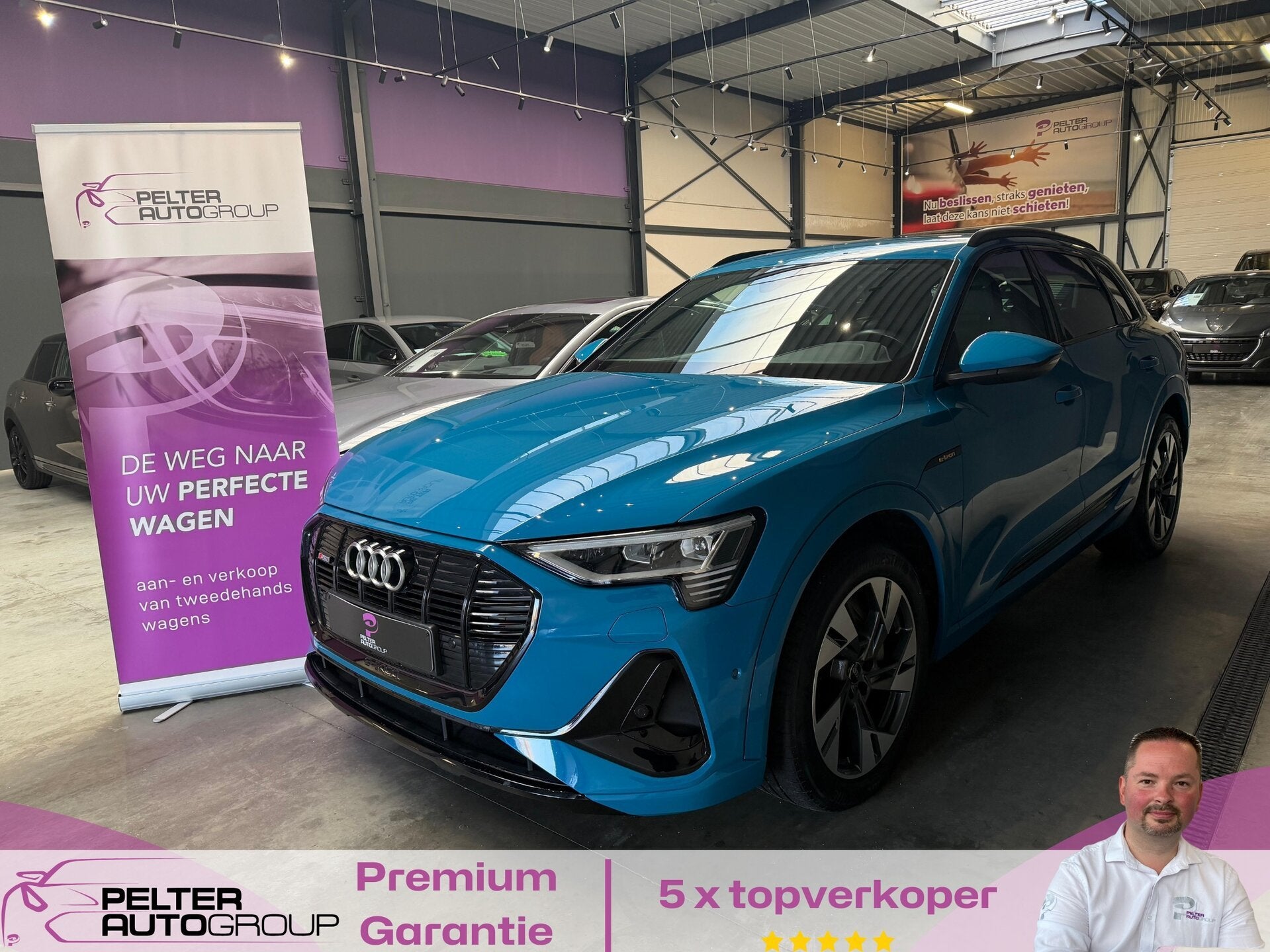 Audi e-tron 50 Quattro S Line FULL BTW incl., Auto's, Zwart, 5 zetels, 5 deurs, https://public.car-pass.be/vhr/c4ec2cf8-7e79-4483-bbe2-1b5d71f62a58
