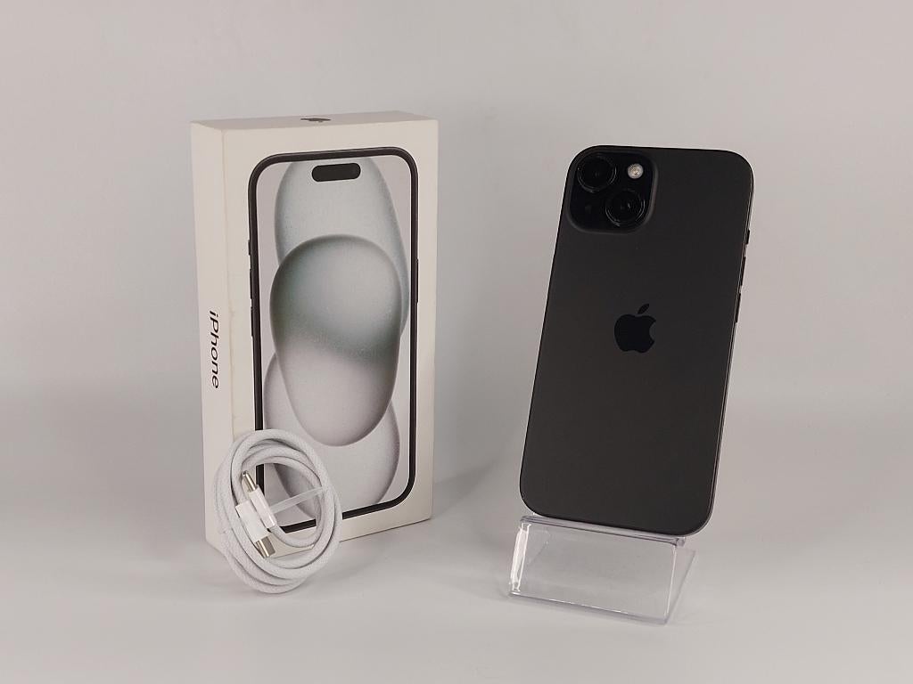 Apple iPhone 15 - 128GB - 87% Zwart (Ontgrendeld), Télécoms, Téléphonie mobile | Apple iPhone, 128 GB, IPhone 15, 87 %, Utilisé