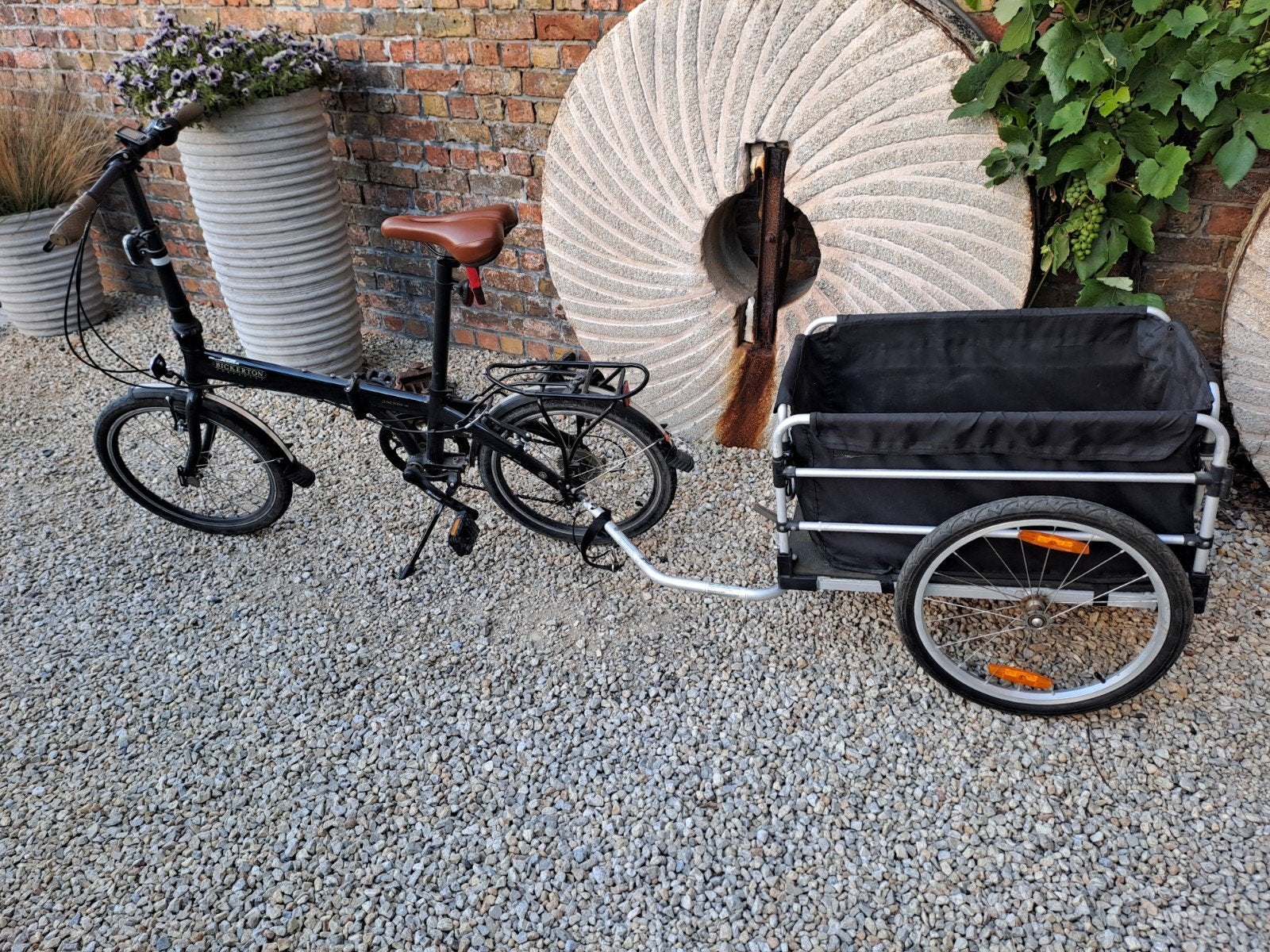 fiets met kar (viskar), Enlèvement