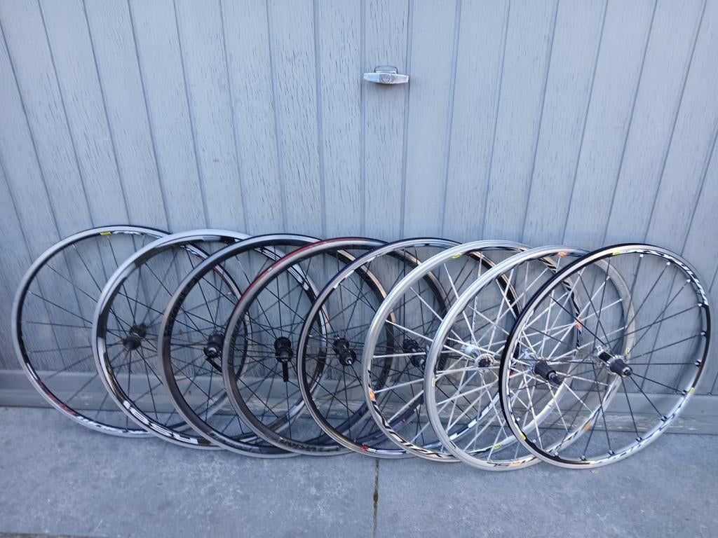 Lot retro koersfiets wielen, Ophalen, Gebruikt, Racefiets