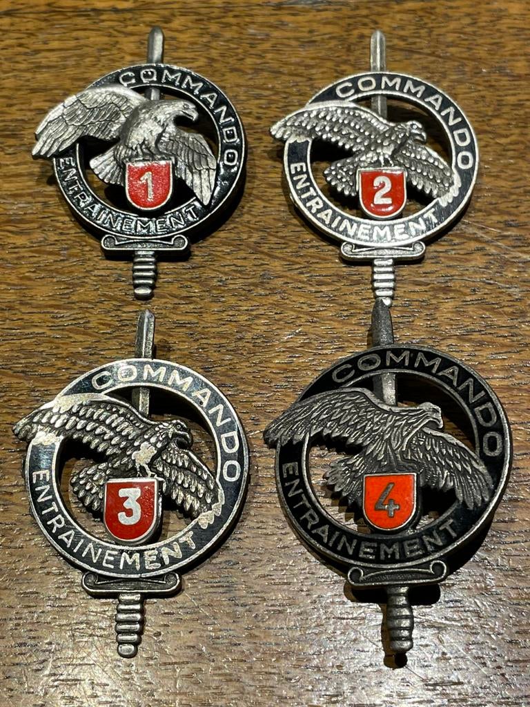 French commando centre badges, Collections, Envoi, Armée de terre, Emblème ou Badge