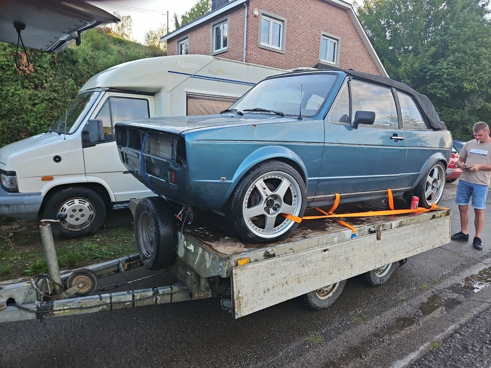 golf 1 cabriolet sans papiers pour pièces., Cabriolet, Enlèvement, 1800 cm³, Boîte manuelle