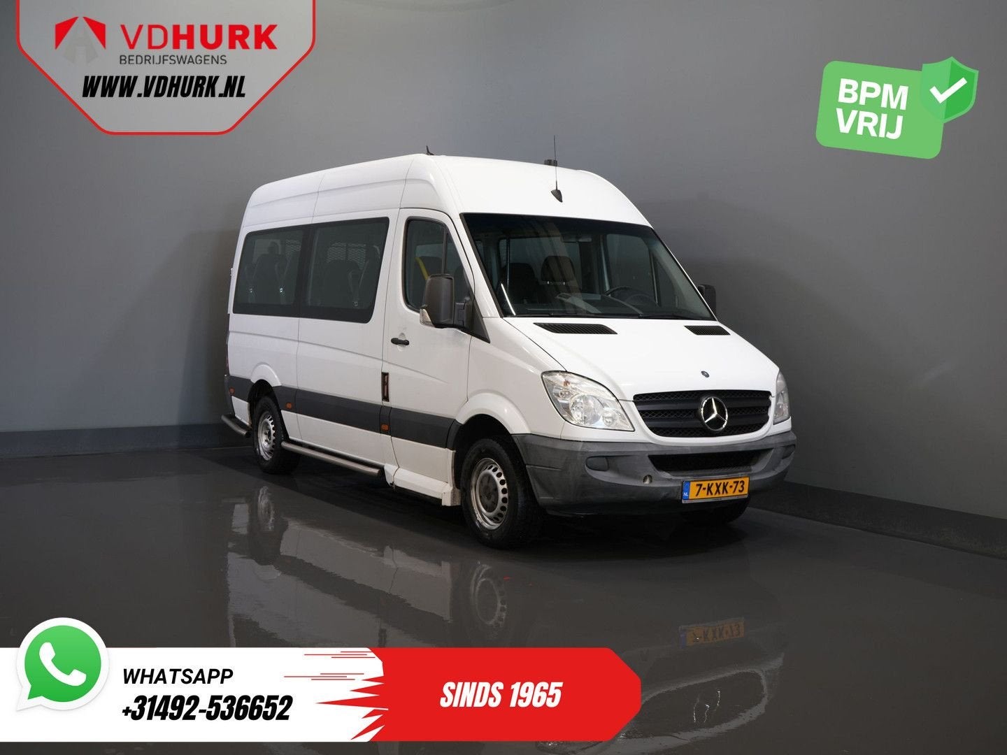 Mercedes-Benz Sprinter 313 2.2 CDI Aut. L2H2 €9.377 Incl. BT, Auto's, Automaat, 213 g/km, Airconditioning, Wit
