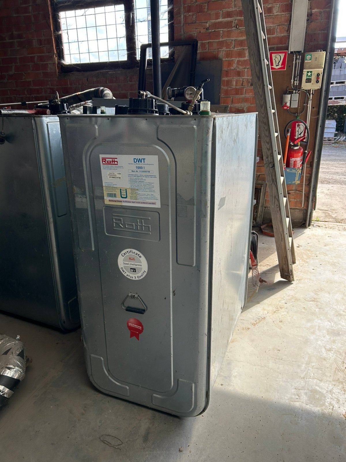 dubbelwandige mazouttank, Doe-het-zelf en Bouw, Ophalen, Zo goed als nieuw, 60 tot 150 cm, 80 cm of meer