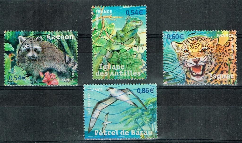 Postzegels uit Frankrijk - K 5783 - bedreigde dieren, Verzenden, Gestempeld