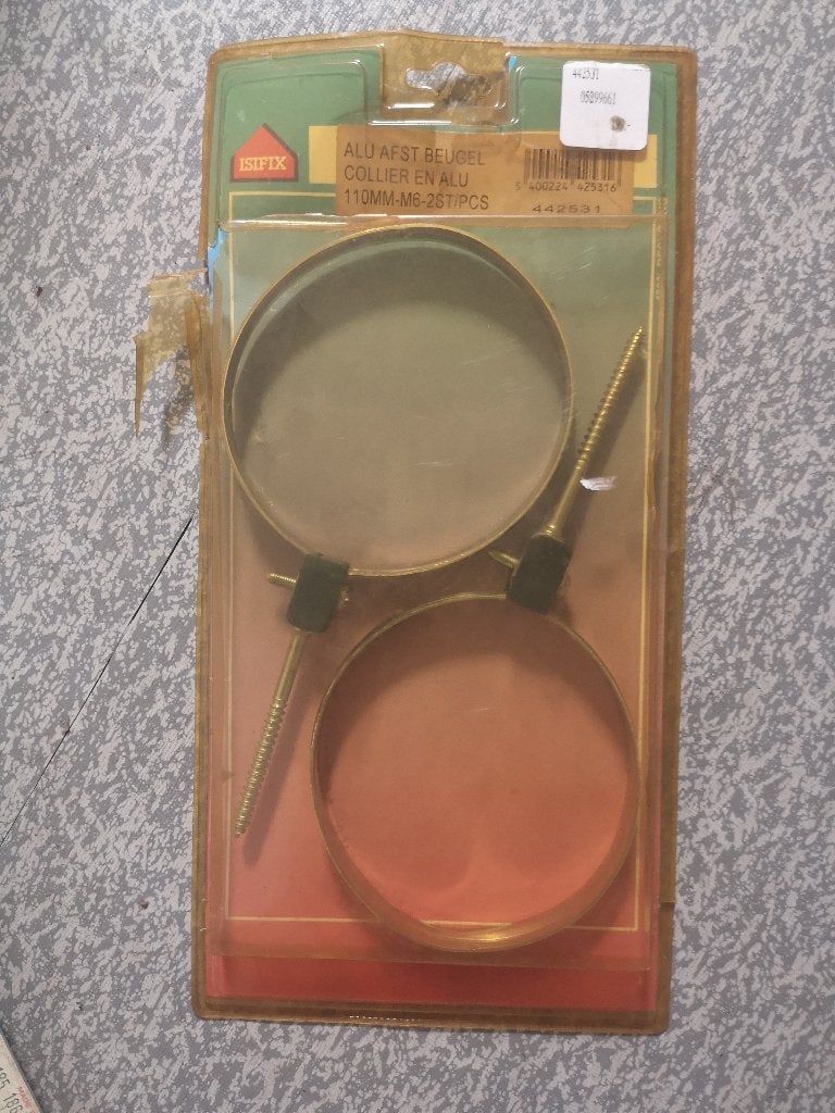 2 aluminium beugels 110 mm, Doe-het-zelf en Bouw, Ophalen of Verzenden, Aluminium