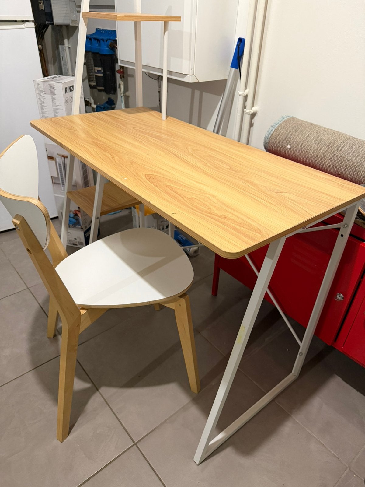Bireau + chaises, Maison & Meubles, Enlèvement, Utilisé