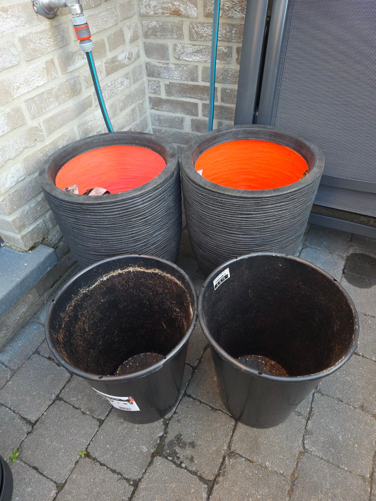 Capi vaasbloempot met binnenpot 2 st, Tuin en Terras, Ophalen