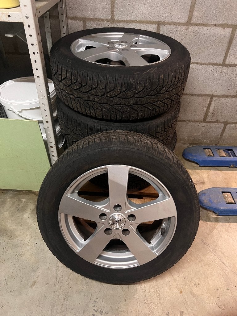 4 Velgen + winterbanden, Auto-onderdelen, Ophalen, Gebruikt, Velg(en), 16 inch