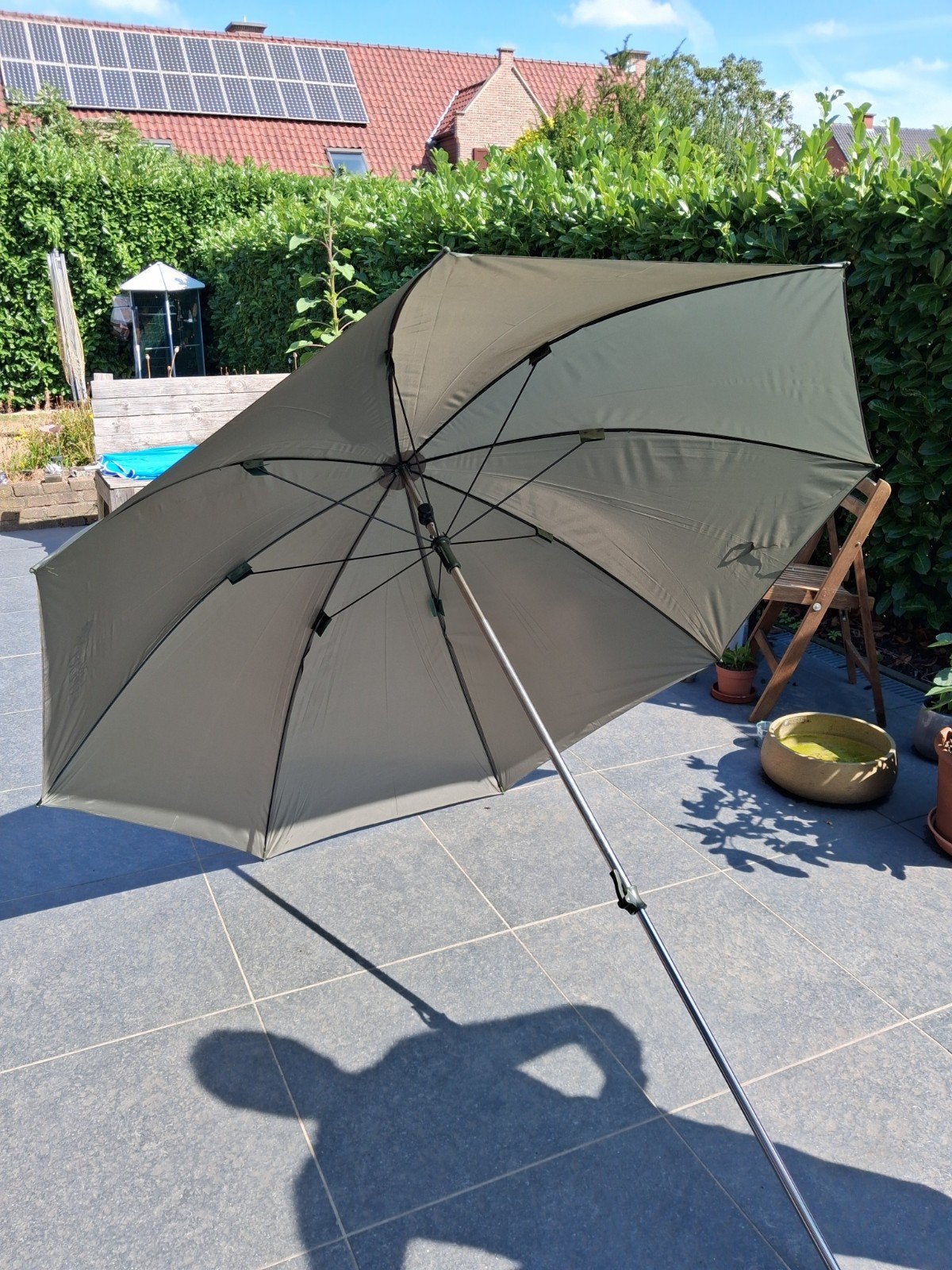 CARP EXPERT PARAPLU 2.20M. NIEUW, Enlèvement ou Envoi, Neuf