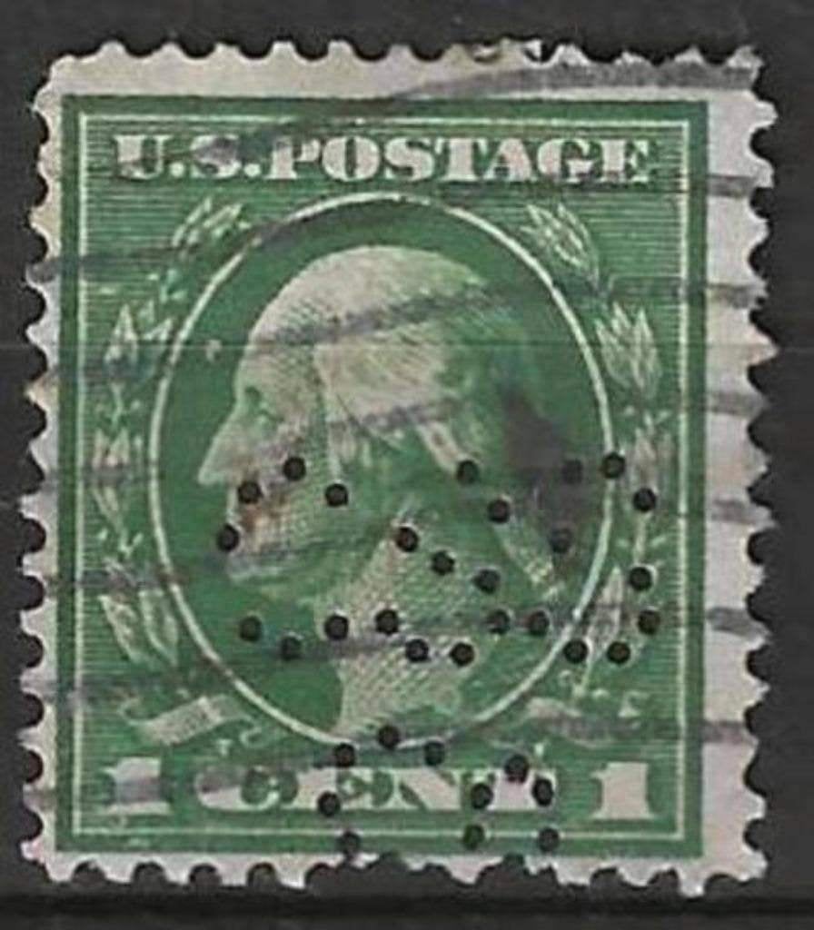 USA 1916/1919 - Yvert 199Aperf - George Washington (ST), Verzenden, Gestempeld