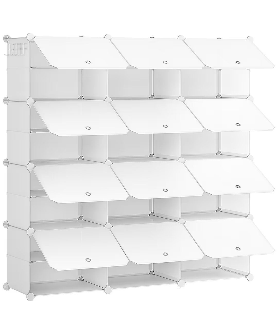 Étagère à chaussures Hoobro 12 comparts, 48 paires, blanc, Maison & Meubles, Enlèvement ou Envoi, Neuf