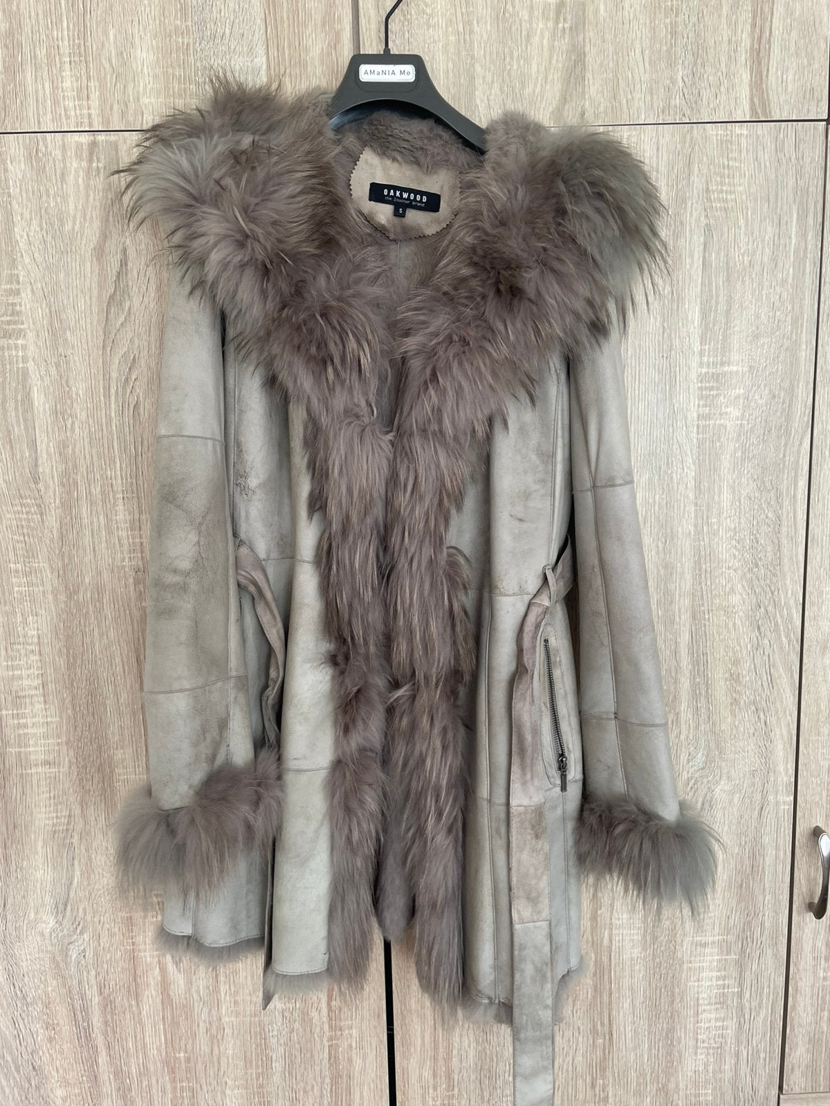 Bontjas Oakwood S, Kleding | Dames, Jassen | Winter, Zo goed als nieuw, Maat 38/40 (M), Meerkleurig, Ophalen