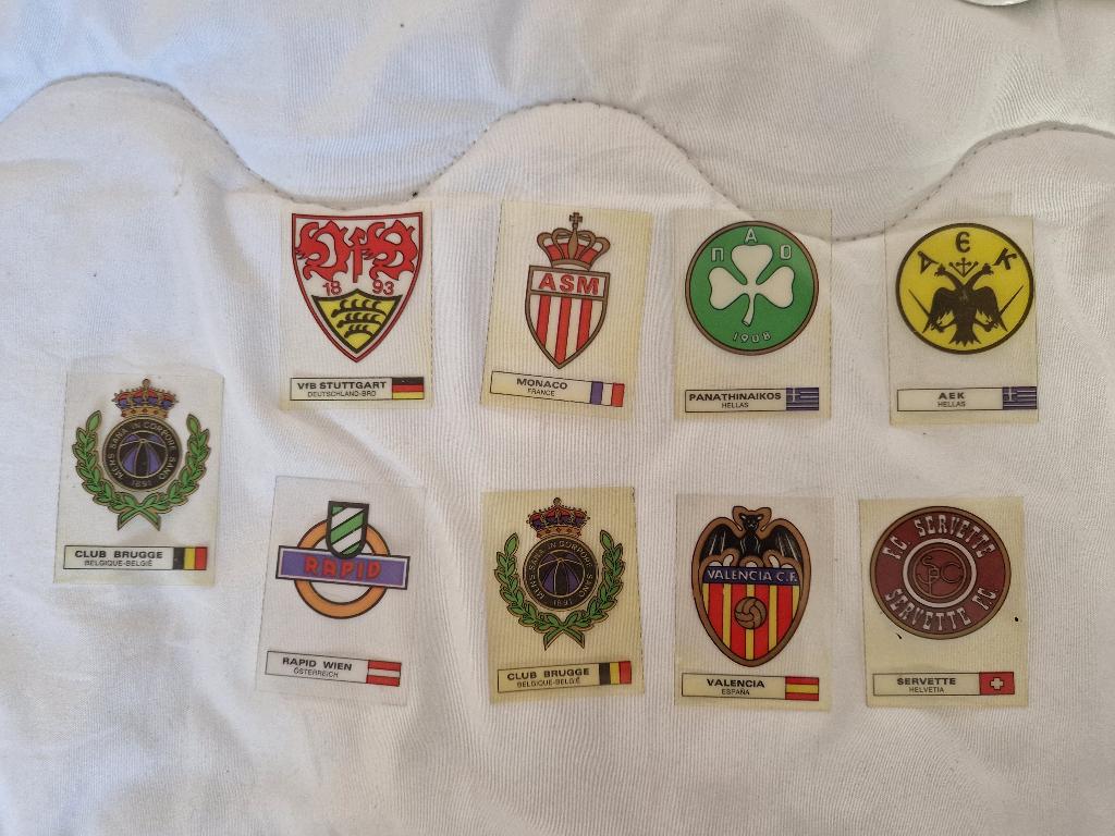 Cartes écussons de club de foot transparent, Verzenden, Gebruikt, Meerdere plaatjes